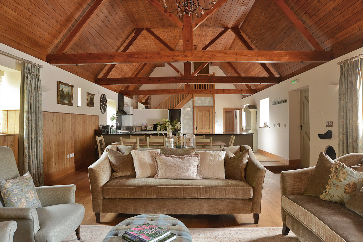 Constable - beautiful vaulted ceiling in open plan lounge